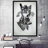3D Effect Art Back Hug Love Framed Art Prints Wall Decor - Painting Prints, Wall Art, Framed Picture, For Sale