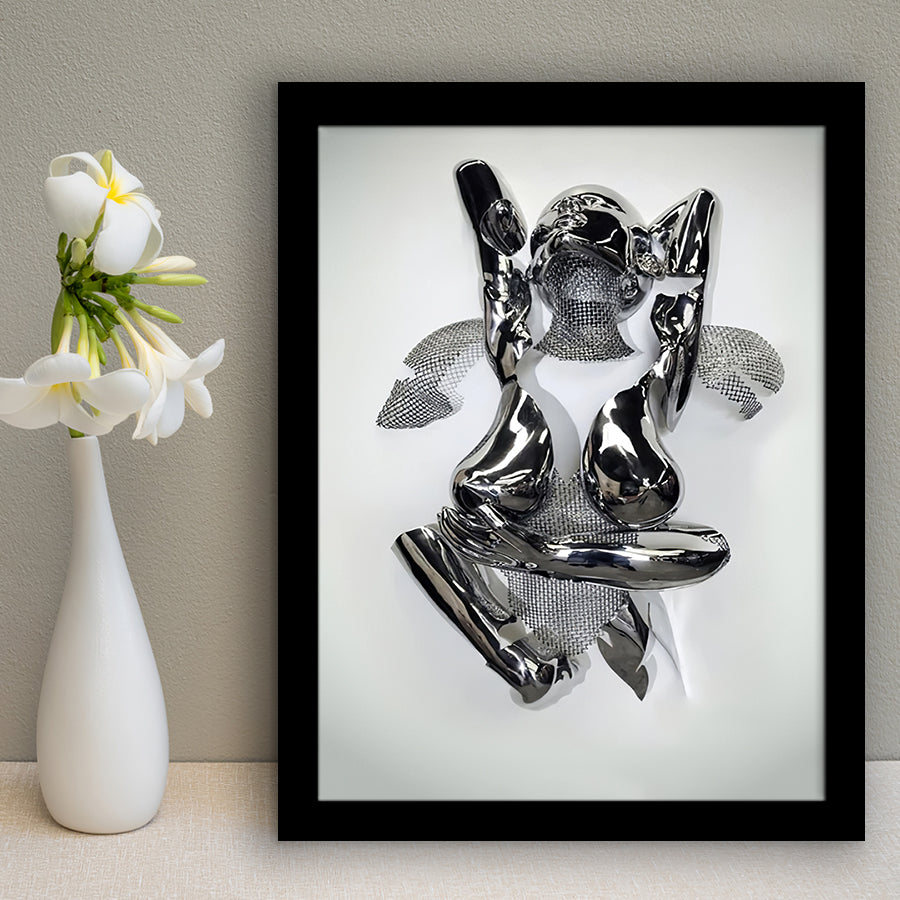 3D Effect Art Back Hug Love Framed Art Prints Wall Decor - Painting Prints, Wall Art, Framed Picture, For Sale