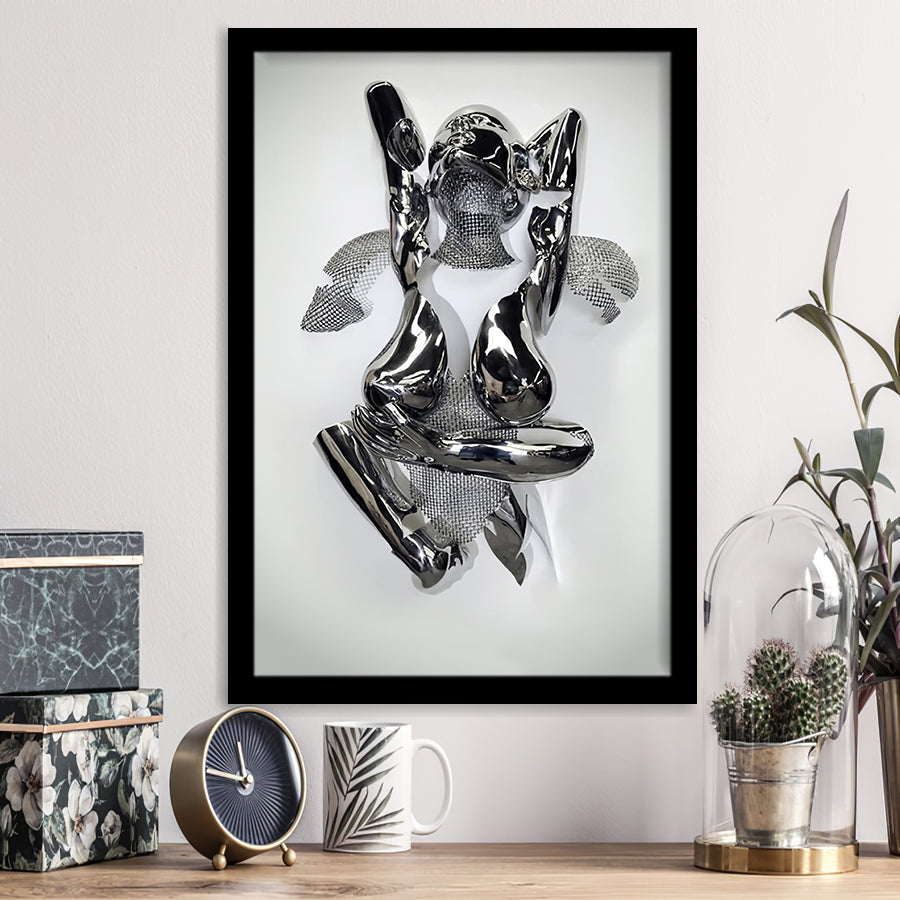 3D Effect Art Back Hug Love Framed Art Prints Wall Decor - Painting Prints, Wall Art, Framed Picture, For Sale