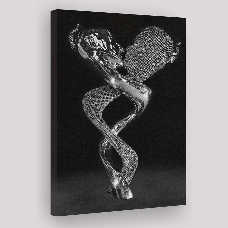 3D Effect Art Couple Together Art Canvas Prints Wall Art - Painting Canvas, Home Wall Decor, Painting Prints, For Sale