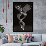 3D Effect Art Couple Together Art Framed Art Prints Wall Decor - Painting Prints, Wall Art, Framed Picture, For Sale