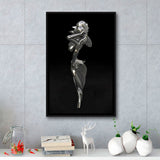 3D Effect Art Hug Love Couple Black Framed Canvas Prints Wall Art - Painting Canvas, Floating Frame, Painting Prints, For Sale