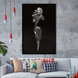 3D Effect Art Hug Love Couple Black Framed Art Prints Wall Decor - Painting Prints, Wall Art, Framed Picture, For Sale