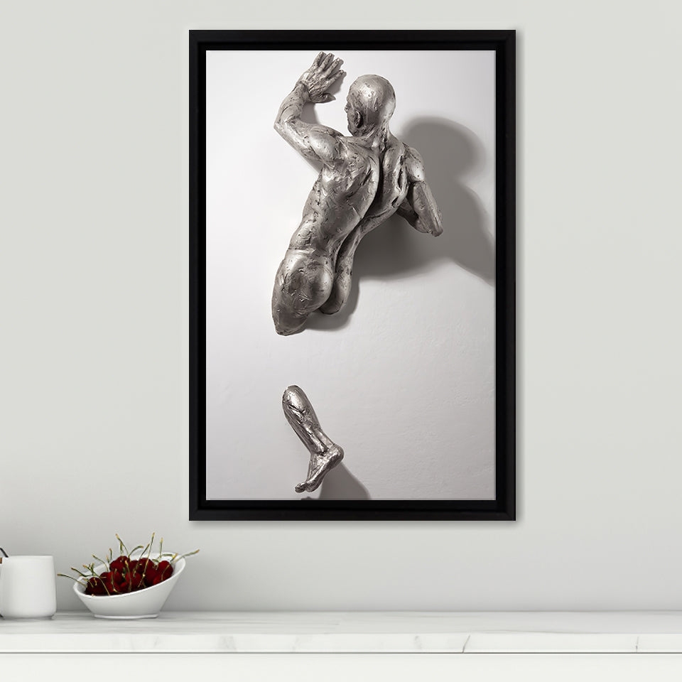 3D Effect Art Modern Man Frame Canvas Prints Wall Art - Painting Canvas, Framed Picture,Canvas Art, Wall Decor,Prints for Sale