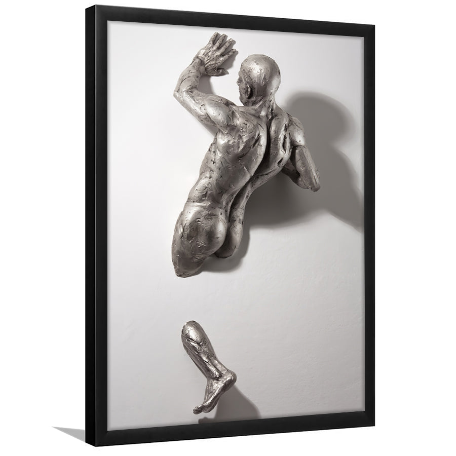 3D Effect Art Modern Man Framed Art Prints Wall Decor - Painting Prints, Framed Picture, Wall Arrt, Home Decor, Prints for Sale