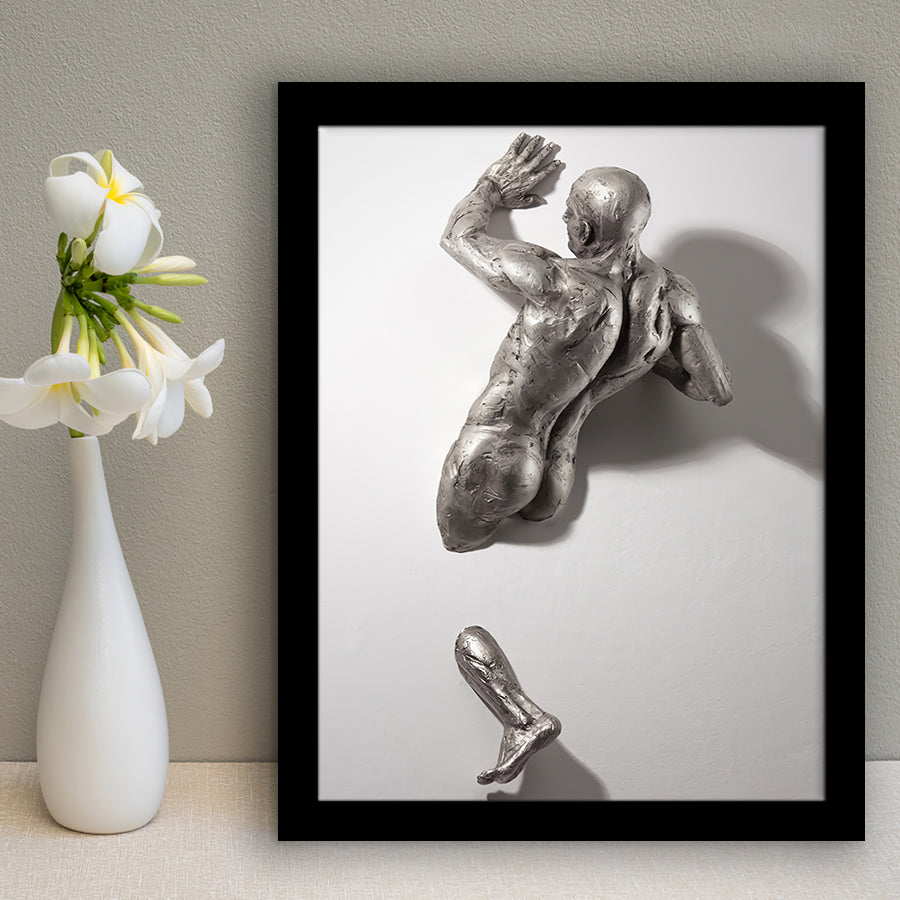 3D Effect Art Modern Man Framed Art Prints Wall Decor - Painting Prints, Framed Picture, Wall Arrt, Home Decor, Prints for Sale