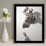 3D Effect Art Modern Man Framed Art Prints Wall Decor - Painting Prints, Framed Picture, Wall Arrt, Home Decor, Prints for Sale