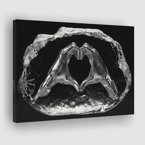 3D Effect Art Red Heart Love Canvas Prints Wall Art - Painting Canvas, –  UnixCanvas