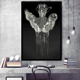 3D Effect Art Hides Pain And Melting Framed Art Prints Wall Decor - Painting Prints, Wall Art, Framed Picture, For Sale