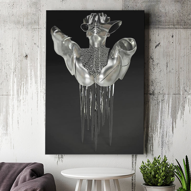3D Effect Art Hides Pain And Melting Canvas Prints Wall Art - Painting Canvas, Home Wall Decor, Painting Prints, For Sale