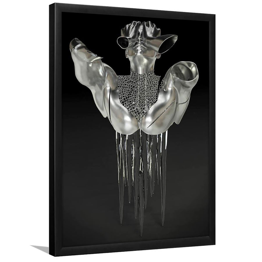 3D Effect Art Hides Pain And Melting Framed Art Prints Wall Decor - Painting Prints, Wall Art, Framed Picture, For Sale