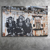 3 Wise Monkeys Banksy Canvas Prints Wall Art - Painting Canvas,Wall Decor,Art Print,Home Decor
