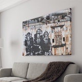 3 Wise Monkeys Banksy Canvas Prints Wall Art - Painting Canvas,Wall Decor,Art Print,Home Decor