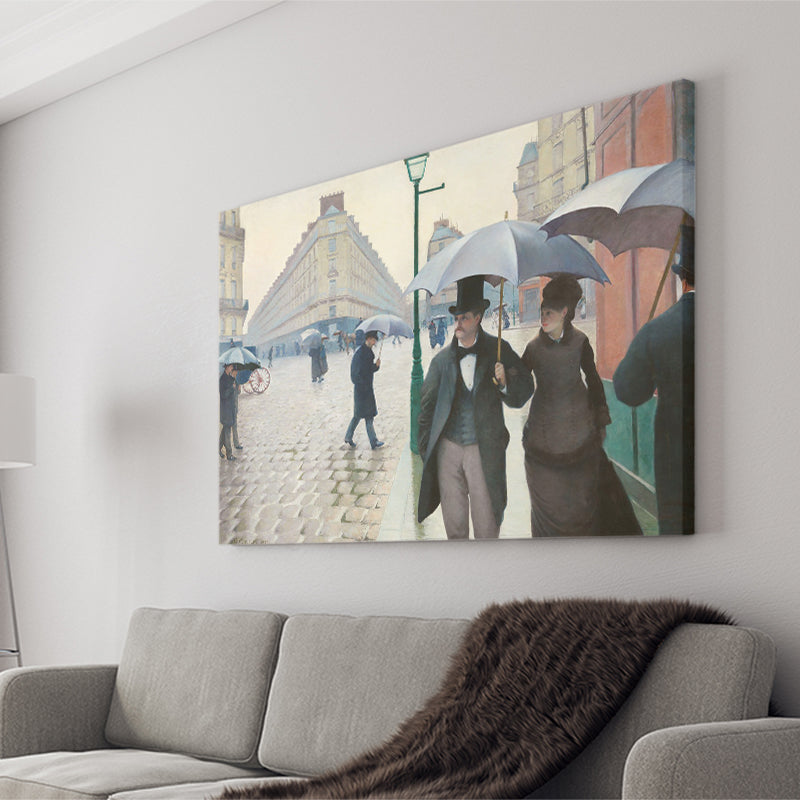 Paris Street A Rainy Day Canvas Wall Art - Canvas Prints, Prints for Sale, Canvas Painting, Canvas On Sale