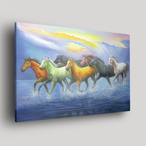 7 Good Luck Horses Rajmer Run Acrylic Print - Art Prints, Acrylic Wall Art, Acrylic Photo, Wall Decor