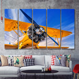 9831 Historical Aircraft Scrap 5 Piece B Canvas Prints Wall Art Decor - Painting Canvas, Multi Panels