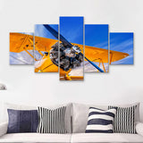 9831 Historical Aircraft Scrap 5 Piece Canvas Prints Wall Art Decor - Painting Canvas, Multi Panels