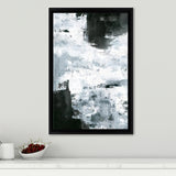 Abstract Black And White Oil Painting Framed Canvas Prints - Painting Canvas, Wall Art, Framed Art, Home Decor, Prints for Sale
