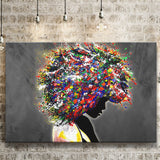 African American Girl Portraits Canvas Prints Wall Art Decor - Painting Canvas, Home Decor, Art Print, Art For Sale