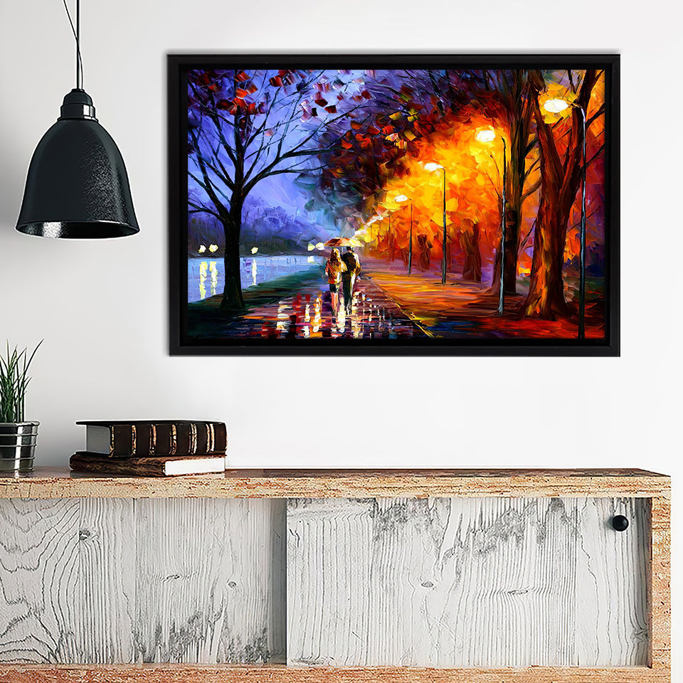 Alley By The Lake Canvas Wall Art - Canvas Print, Framed Canvas, Painting Canvas