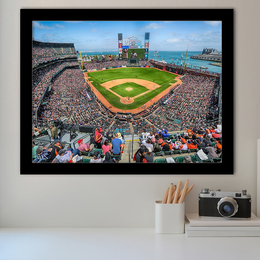 ATT Ballpark Stadium Art Prints Oracle Park Wall Art,Sport Stadium Art Prints, Fan Gift, Wall Decor