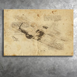 A Beechcraft Model B17R Staggerwing In Flight Canvas Prints Wall Art - Painting Canvas, Painting Prints, Wall Home Decor, Prints for Sale