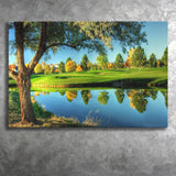 A Calm And Peaceful Bright Green Golf Cours Canvas Prints Wall Art - Painting Canvas, Art Prints, Wall Decor