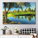 A Calm And Peaceful Bright Green Golf Cours Canvas Prints Wall Art - Painting Canvas, Art Prints, Wall Decor