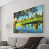A Calm And Peaceful Bright Green Golf Cours Canvas Prints Wall Art - Painting Canvas, Art Prints, Wall Decor