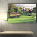 A Golf Course In Front Of A Big White Mansion Canvas Prints Wall Art - Painting Canvas, Art Prints, Wall Decor