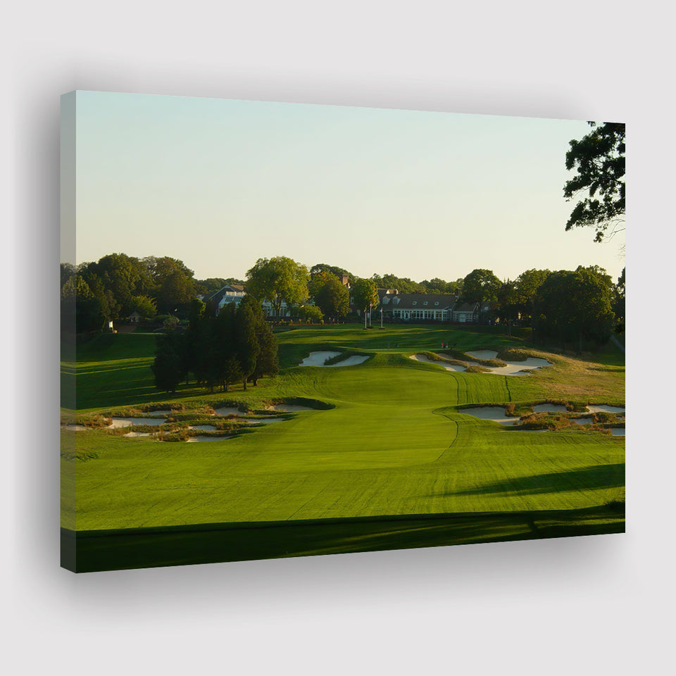 A Public Golf Course In Farmingdale New York Hosting Pga Championship Tournaments Canvas Prints Wall Art - Painting Canvas, Art Prints