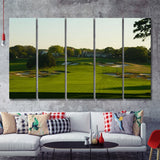 A Public Golf Course In Farmingdale New York Hosting Pga Championship Tournaments 5 Pieces B Canvas Prints Wall Art 
