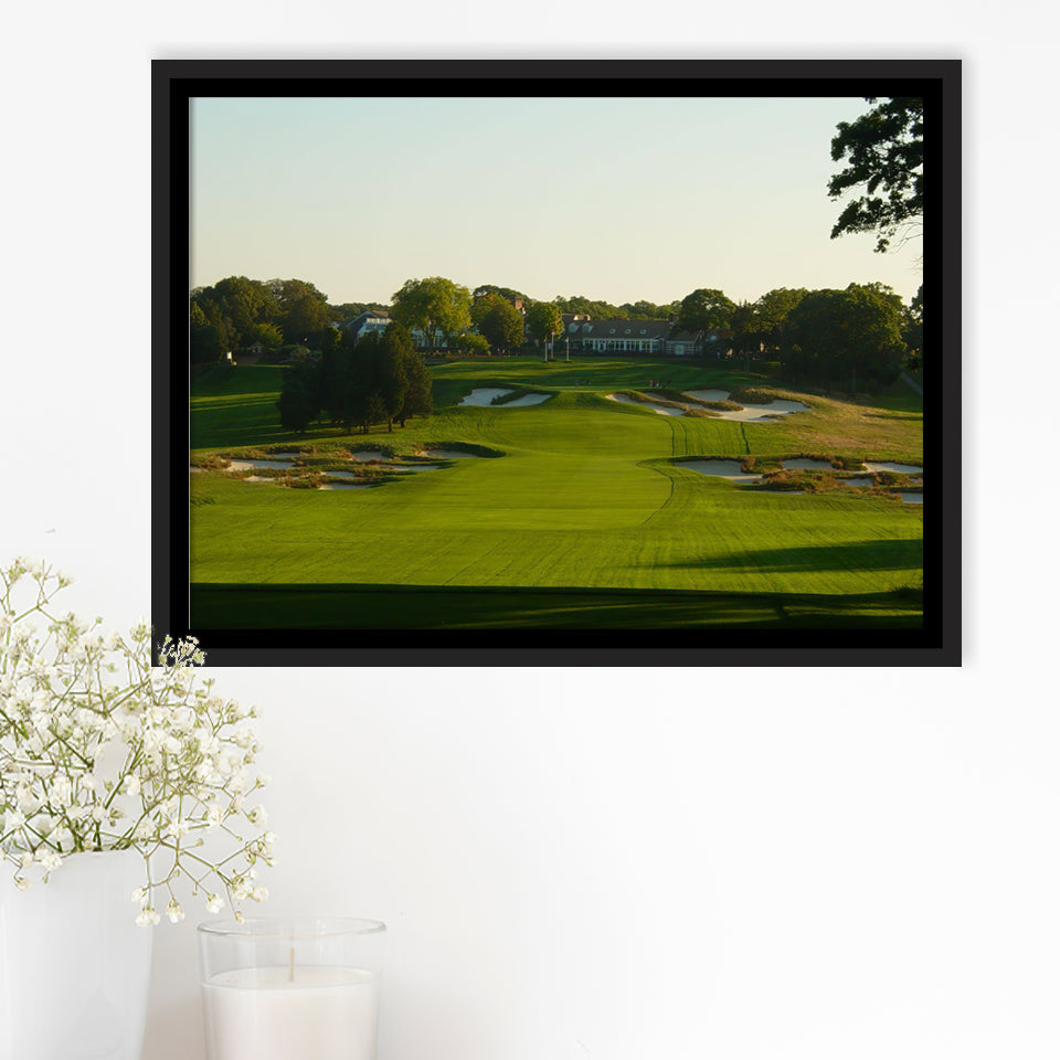 A Public Golf Course In Farmingdale New York Hosting Pga Championship Tournaments Framed Canvas Prints Wall Art
