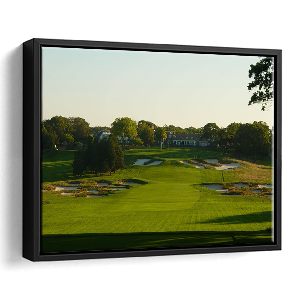 A Public Golf Course In Farmingdale New York Hosting Pga Championship Tournaments Framed Canvas Prints Wall Art