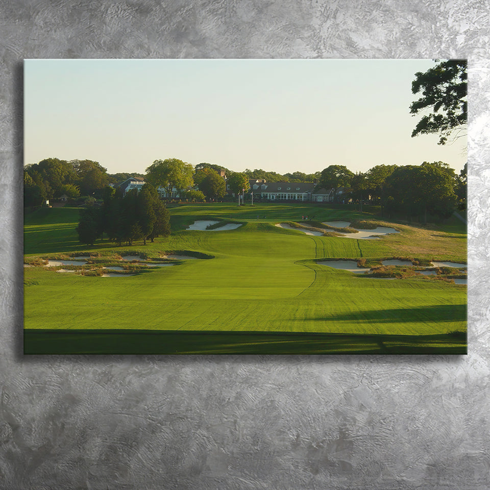 A Public Golf Course In Farmingdale New York Hosting Pga Championship Tournaments Canvas Prints Wall Art - Painting Canvas, Art Prints