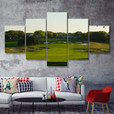 A Public Golf Course In Farmingdale New York Hosting Pga Championship Tournaments 5 Pieces Canvas Prints Wall Art