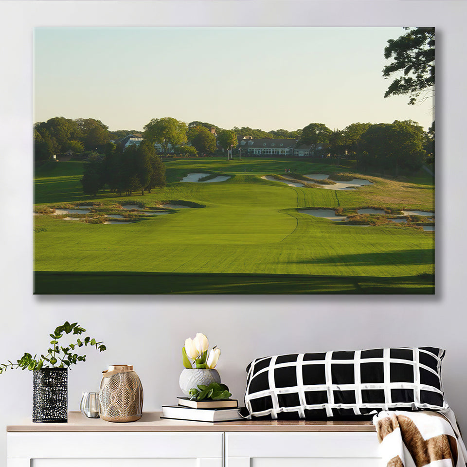 A Public Golf Course In Farmingdale New York Hosting Pga Championship Tournaments Canvas Prints Wall Art - Painting Canvas, Art Prints