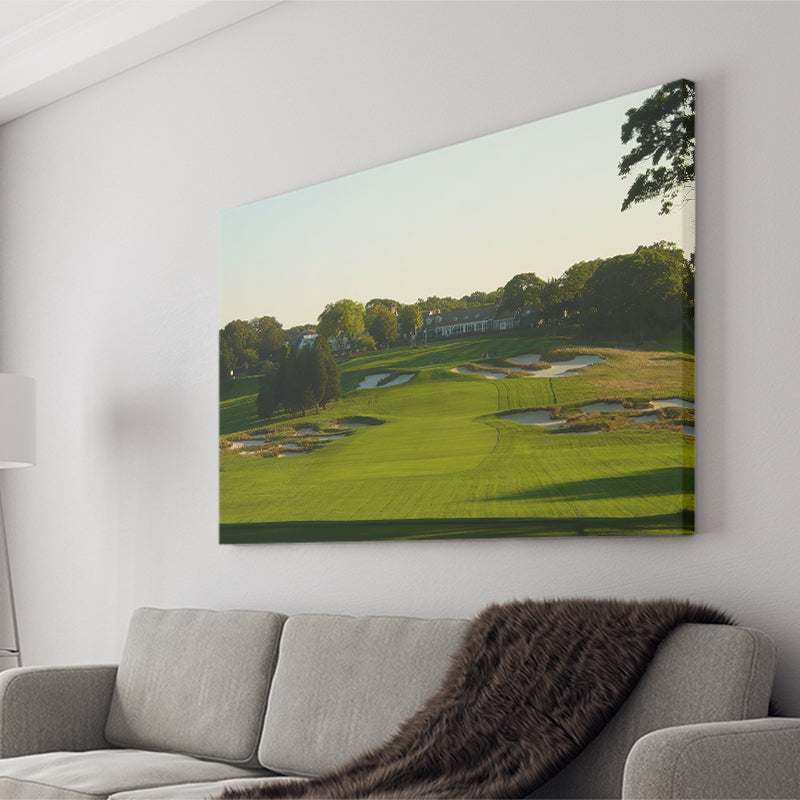 A Public Golf Course In Farmingdale New York Hosting Pga Championship Tournaments Canvas Prints Wall Art - Painting Canvas, Art Prints