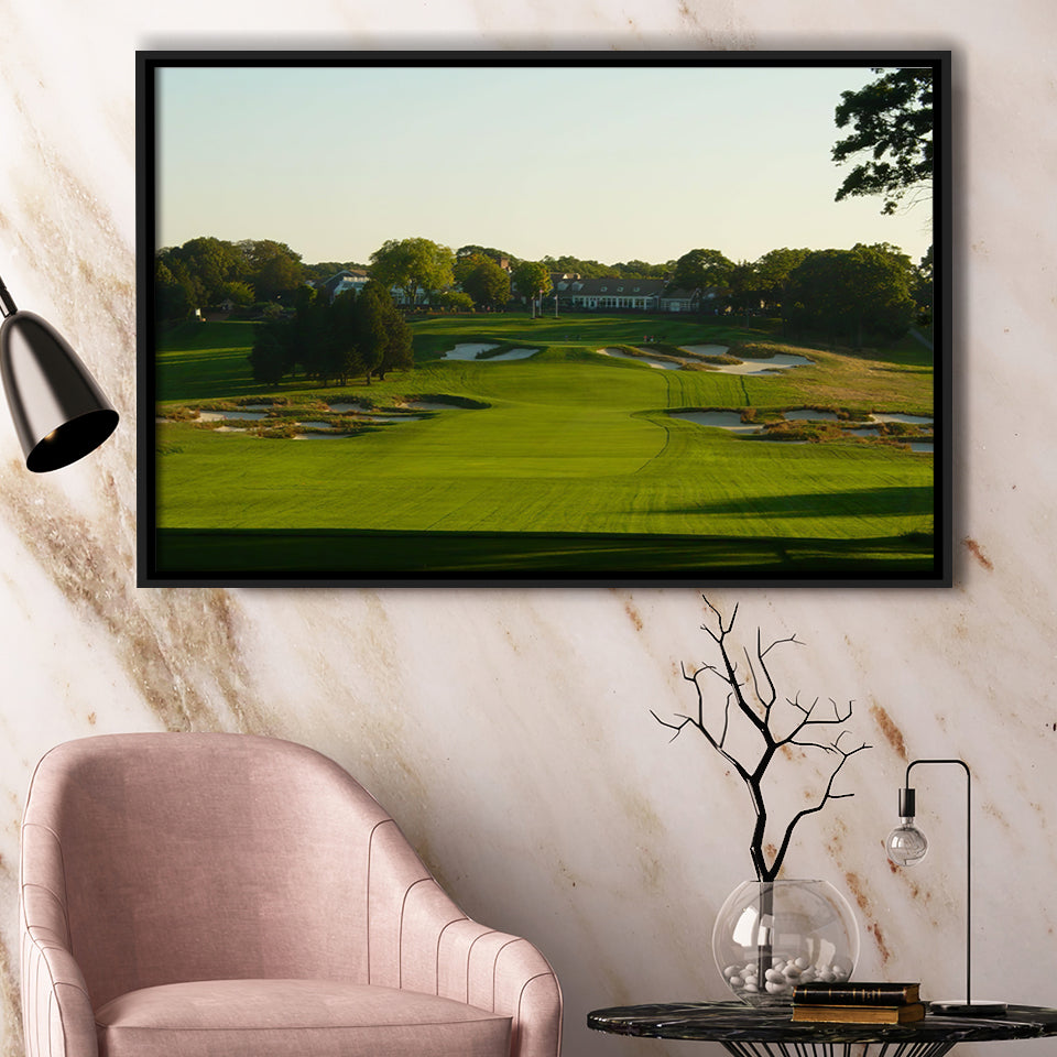 A Public Golf Course In Farmingdale New York Hosting Pga Championship Tournaments Framed Canvas Prints Wall Art