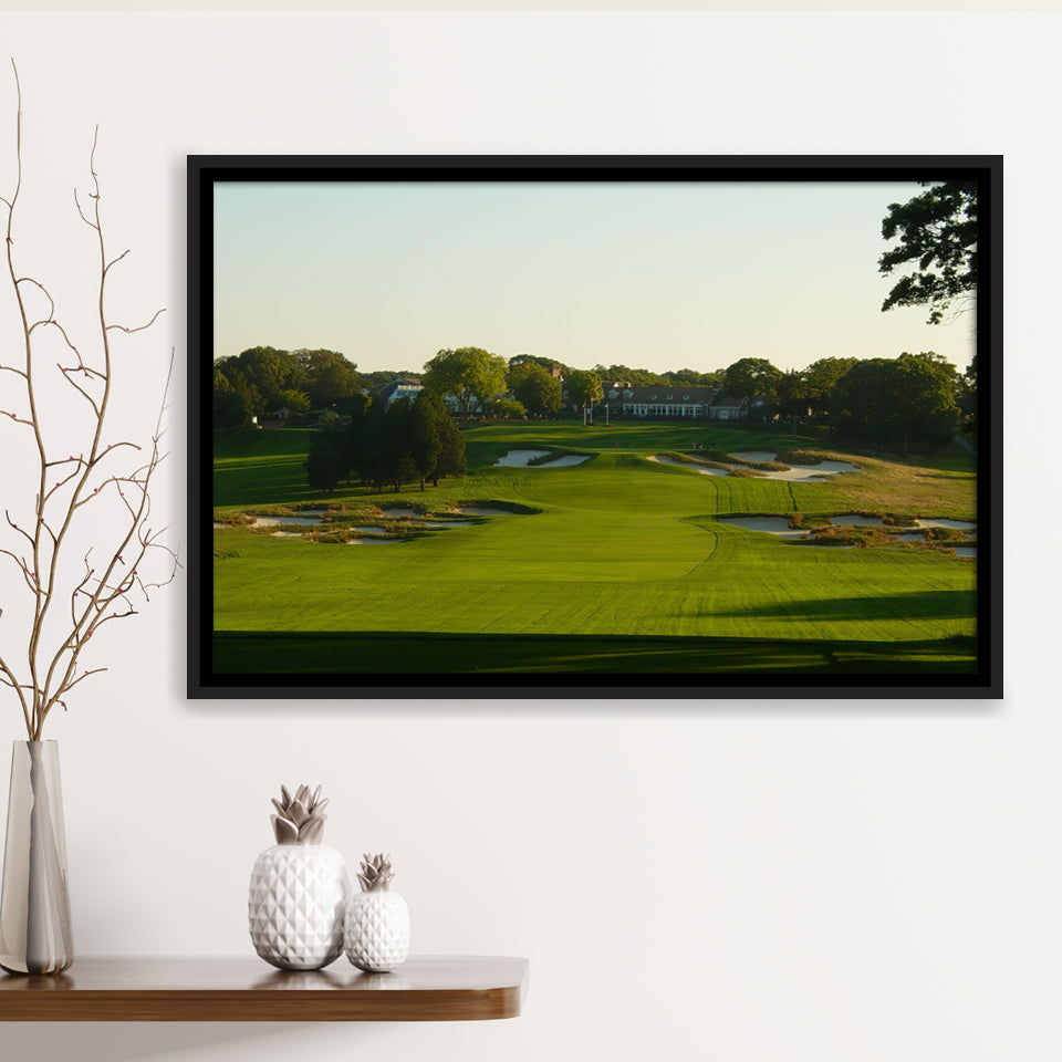 A Public Golf Course In Farmingdale New York Hosting Pga Championship Tournaments Framed Canvas Prints Wall Art