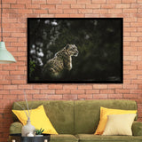 A Snow Leopard Framed Art Prints Wall Decor - Painting Prints, Wall Art, Framed Picture, Black Frame