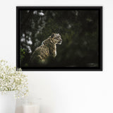 A Snow Leopard Framed Canvas Prints Wall Art - Painting Canvas, Wall Decor, Canvas Art, Floating Frame