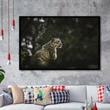 A Snow Leopard Framed Art Prints Wall Decor - Painting Prints, Wall Art, Framed Picture, Black Frame