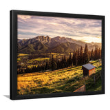 A view of The Tatra Mountains and Zakopane in summer Poland Framed Art Prints Wall Decor - Painting Art, Wall Art, Home Decor