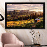 A view of The Tatra Mountains and Zakopane in summer Poland Framed Canvas Prints Wall Art - Painting Canvas, Wall Decor, Home Decor