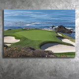 A view of hole 7 at Pebble Beach golf links Canvas Prints Wall Art - Painting Canvas, Wall Decor, Home Decor, Prints for Sale