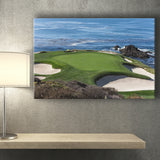 A view of hole 7 at Pebble Beach golf links Canvas Prints Wall Art - Painting Canvas, Wall Decor, Home Decor, Prints for Sale