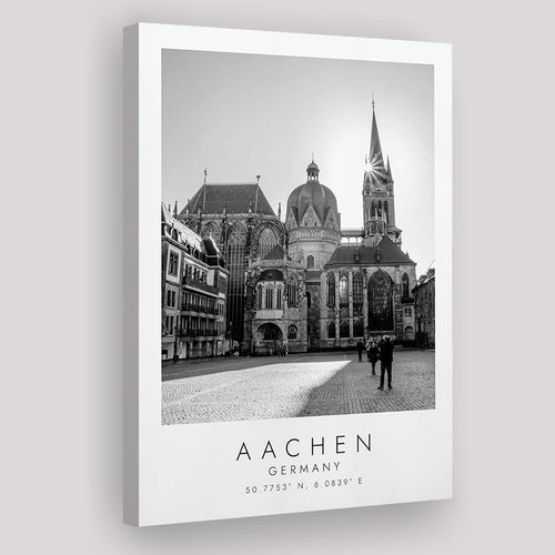 Aachen Germany Black And White Art Canvas Prints Wall Art Home Decor