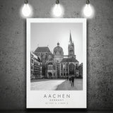 Aachen Germany Black And White Art Canvas Prints Wall Art Home Decor