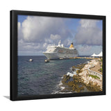 Abc Islands Curacao Willemstad Cruise Ship Framed Art Prints Wall Decor - Painting Art, Framed Picture, Home Decor, For Sale